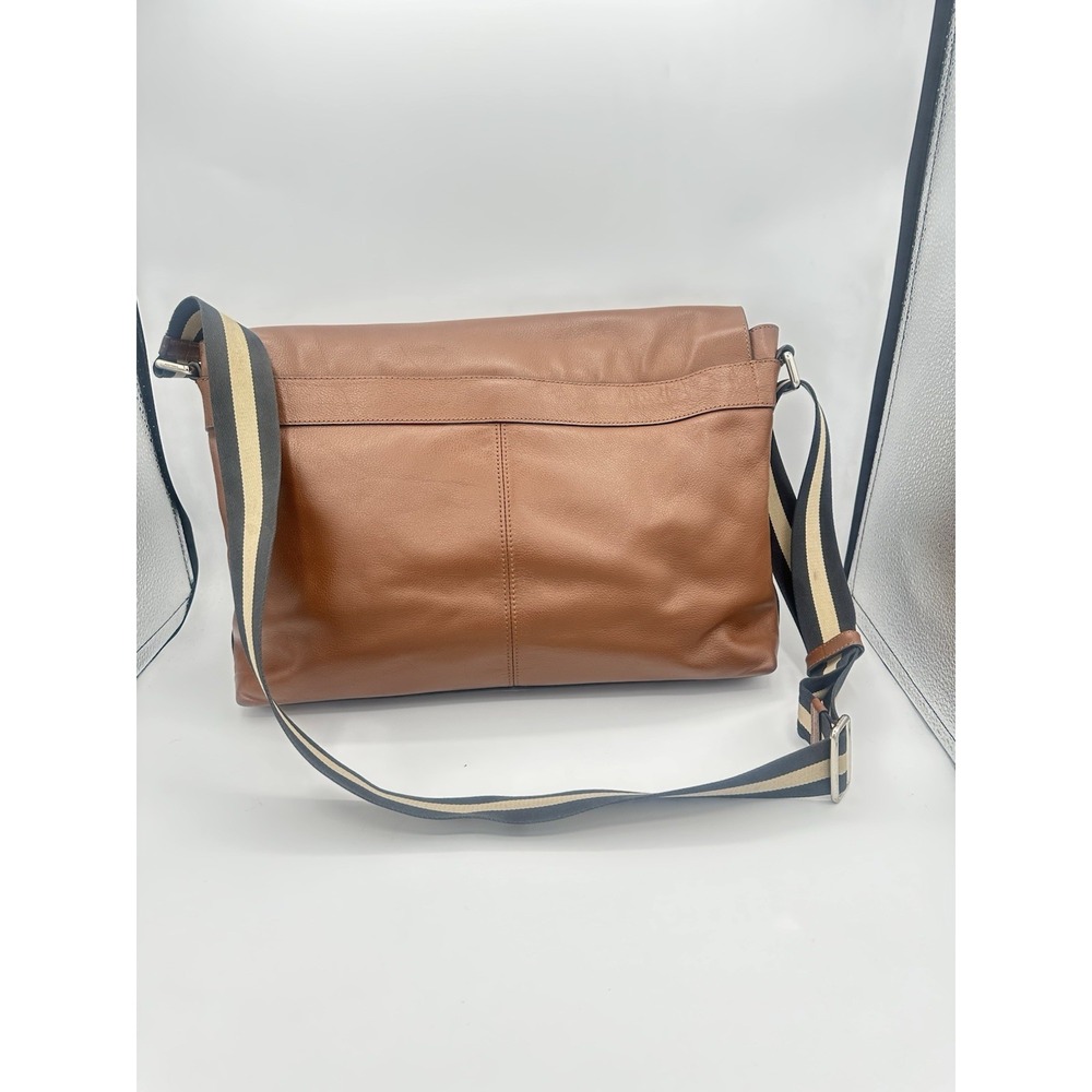 Coach Charles Messenger Brown Leather Shoulder Laptop Bag F54792 - Picture 3 of 11